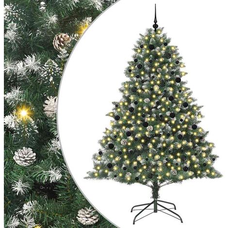 Sapin de Noël,Arbre de Noël artificiel avec 300 LED Vert 160 x 160 x 240 cm CFW84376 (1/5)