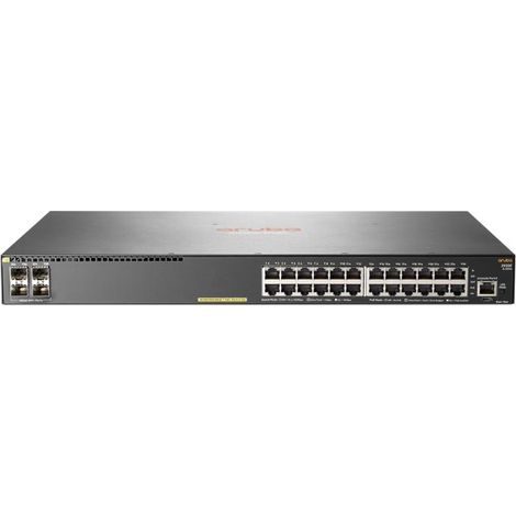 HPE Aruba Networking Aruba 2930F 24G PoE+ 4SFP+ Gestionado L3 Gigabit Ethernet (10/100/1000) Energía sobre Ethernet (PoE) 1U Gri (1/3)