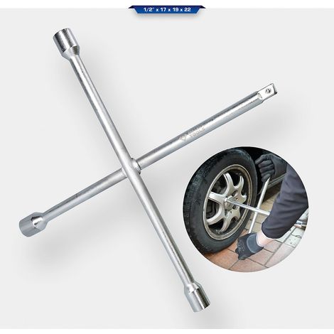 BRILLIANT TOOLS Clé cruciforme pour roues 1/2" x 17 x 19 x 22 mm - BT691015 (1/3)