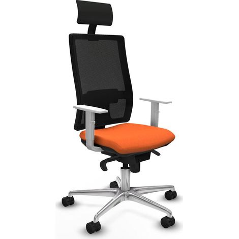 Piqueras y Crespo Hornas Silla de oficina blanca confortable (1/3)