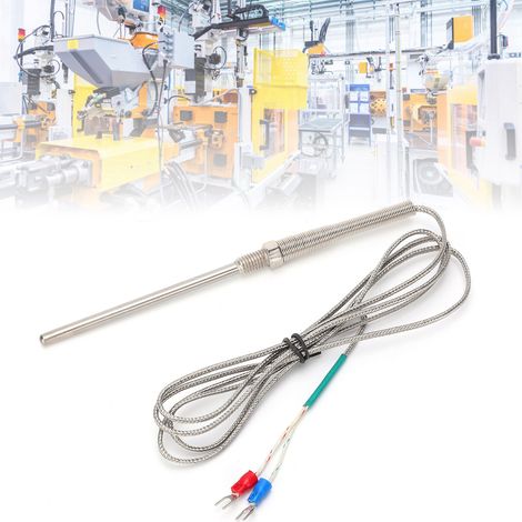 Thermoelement-Sonde Typ K, importierte Nachbildung, 100 mm, M8-Gewinde, Montagetemperatur (1/5)