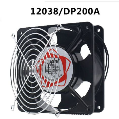 BUNTHAUS PA Ventilateur axial pour cassette de cheminée, insérable, haute température, de pales métalliques, silencieux et universel. 120 x 120 x 38 mm (1/3)