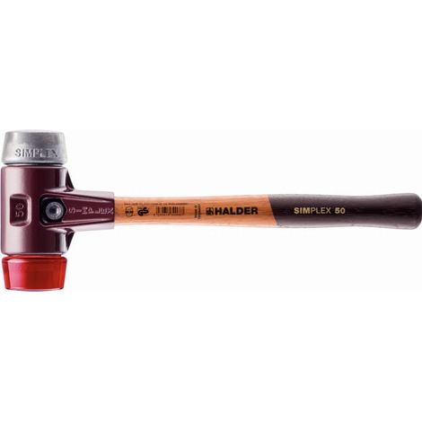 Mazza HALDER SIMPLEX Plastica / metallo morbido con corpo in ferro malleabile e impugnatura in legno - D=50 mm - 3069.050