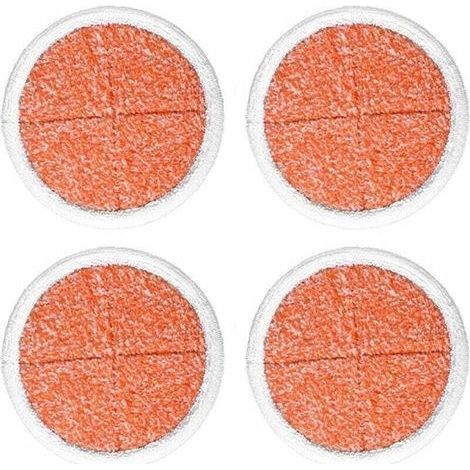 y Paquet de 4 tampons de rechange pour vadrouille à récurer robustes pour vadrouille électrique pour sols durs Bissell2039A 2124 (1/4)