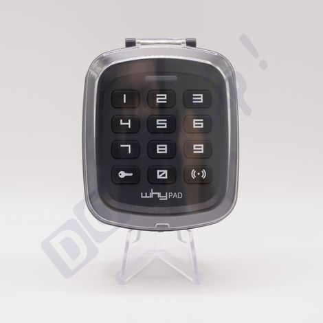 Sice – Clavier à code radio sans fil multifréquence noir – Compatible avec FAAC, NICE, SOMFY – Alimentation par 2 piles AAA – IP52 (1/5)