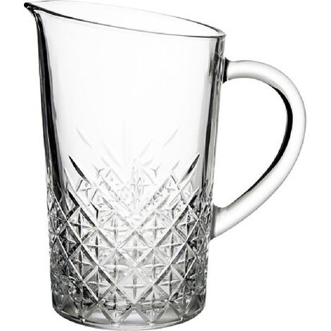 Pichet en verre transparent 1.4L Relief