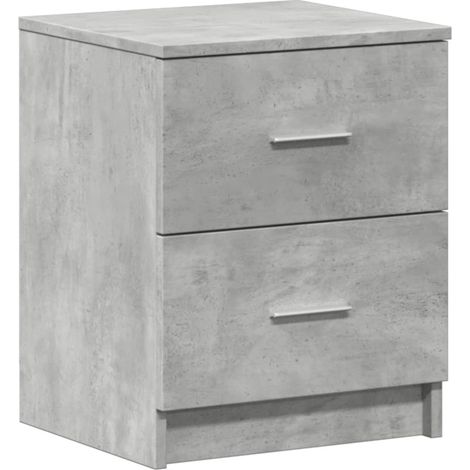Maison Exclusive - Nachttisch mit 2 Schubladen Betongrau 40x36x50