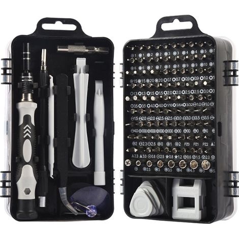 Set di utensili di precisione da 115 pezzi, set di cacciaviti - Strumento di meccanica fine per riparare cellulari, occhiali, laptop, tablet ecc. (1/4)