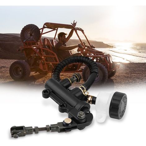 Pompe à Cylindre Maître Hydraulique avec Réservoir pour Frein Arrière de Moto, Quad et VTT (1/5)