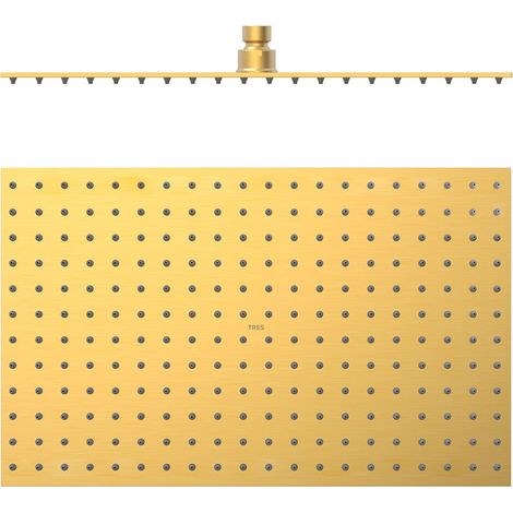 TRES 134315008OM COMPLEMENTOS DE DUCHA Rociador De Ducha Color Oro Mate 24K - ref: 134315008OM (1/2)