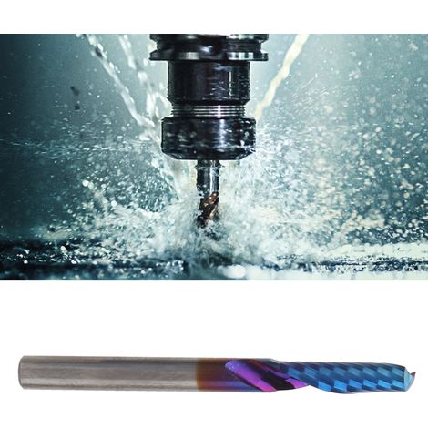 Fraise à spirale mono-goujon 41545 pour aluminium, finition bleue (1/5)
