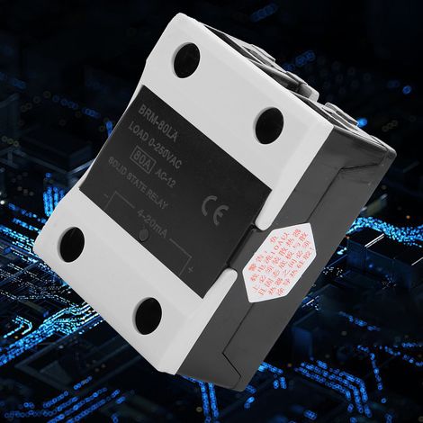 Relais statique BRM-80LA SSR avec tube LED, ignifugé pour composants électroniques (1/5)