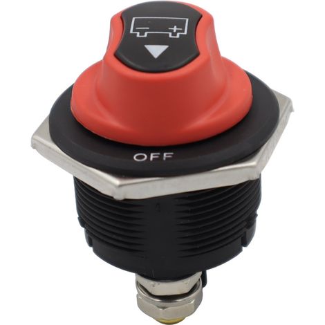 Interrupteur de batterie CC à couvercle noir non amovible 50A/100A/200A/300A pour voiture/camping-car (200A) (1/5)