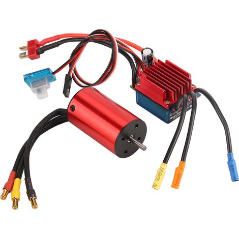 Moteur brushless S2845 3700KV, contrôleur de vitesse électronique 35A étanche pour voiture RC Traxxas HSP 1/12 (1/5)