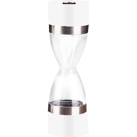 Moulin À Sel Et Poivre - Acier Inoxydable - Broyeur Céramique Réglable - Double Compartiment Séparé - Verre Transparent - 2 Pièces (1/5)