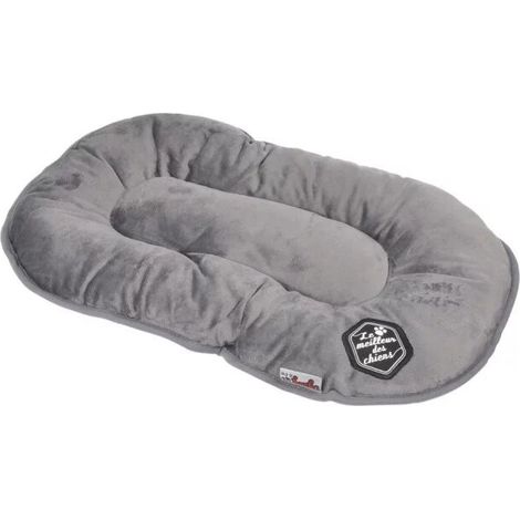 Coussin rectangle réversible pour animaux "Patchy" - Gris/Noir - L 61 x l 38 cm - Livraison gratuite (1/3)