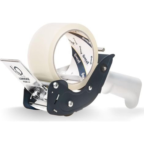 Lot de 2 dévidoirs silencieux avec 2 rouleaux Lames de sécurité rétractables, pour emballage, cartons, expédition et déménagement (1/5)