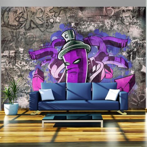 Papier Peint "Graffiti Spray Can" 70 x 100 cm (1/2)