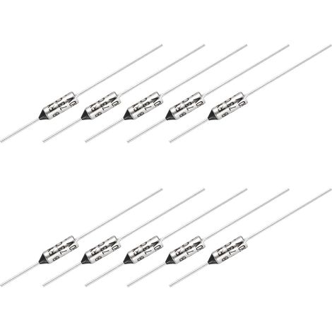20Pcs Fusible Thermique Métallique RY215 73 °C 163.4 °F 10A 250V (1/5)