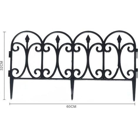 Clôture Pour Le Bord Clôturé De Jardin Pour Pré Du Polypropylène Dim 32x60cm