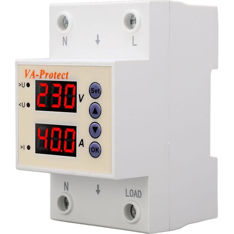 Automatischer AC220V-Leistungsschalter mit Rückstellung zum Schutz vor Über- und Unterspannung, einstellbar, 40A (1/5)