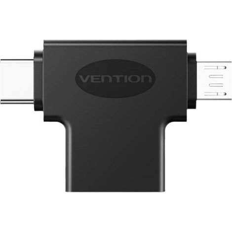 USB-Adapter - USB 3.0 auf USB-C und Micro USB - Schwarz (1/3)