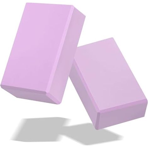 Bloc De Yoga - EVA Sans Latex - 9 x 15 x 18 cm - Non Glissant - Pour Pilates Méditation Étirements Équilibre - Lot De 2 (1/3)