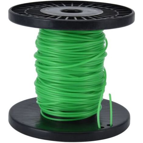 Fil de débroussailleuse rond 2,0 mm universel pour Husqvarna Ryobi Echo Stihl - Vert 50 mètres- (1/5)