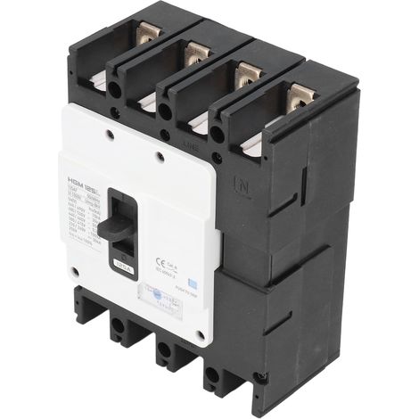 Disjoncteur 4P, interrupteur de protection de batterie, interrupteur d'isolement, disjoncteur à boîtier moulé MCCB 125A pour moteurs. (1/5)