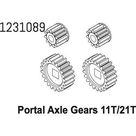Portal Axle Steel Gear 11T/21T CR4.4