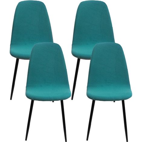 Housse de Chaise Scandinave Lot de 4 pour Décoration de Maison,Vert (1/4)