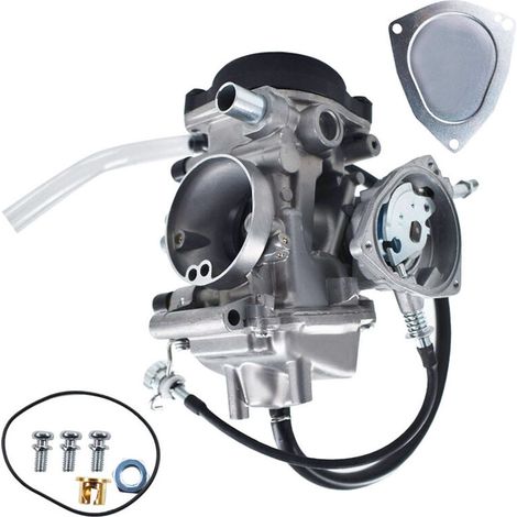 PD33J Carburateur Compatible avec Yamaha Kodiak 400 450 Big Bear 250 400 Wolverine 350 450 Grizzly 350 400 450 YFM350 YFM400 YFM450 YFM250 ATV (1/4)