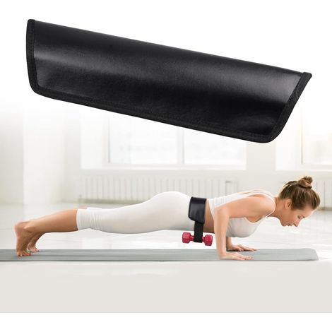 Cinturón de flexiones de cadera, cinturón de flexiones con mancuernas, cinturón de glúteos para flexiones de cadera, cinturón de cadera para sentadillas profundas y zancadas - Negro (1/5)