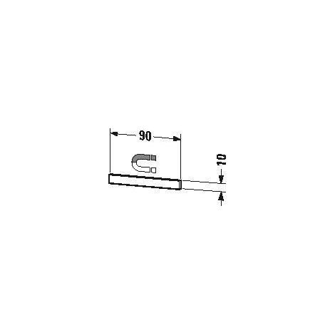 Duravit Magnetleiste in Edelstahl 9 cm, weiß, UV970900000 (1/4)