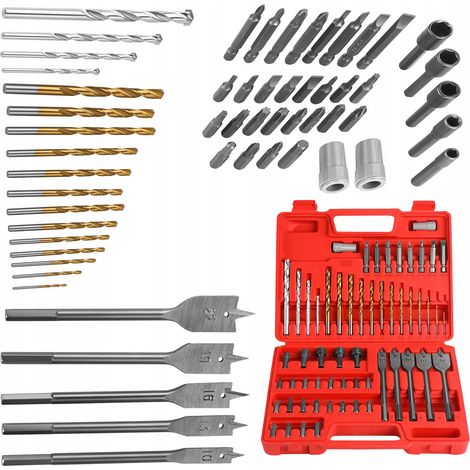 Coffret de forets et embouts pour tournevis et perceuses, 57 pièces, Kraft&Dele (1/5)