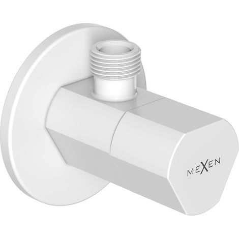 Mexen T robinet d'angle pour batterie 1/2"x3/8", blanc - 79973-20 (1/2)