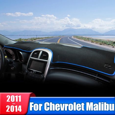 (Côté noir) Housse de tableau de bord compatible avec Chevrolet Malibu 2011-2014 : protection solaire, tapis antidérapant et accessoires. (1/5)