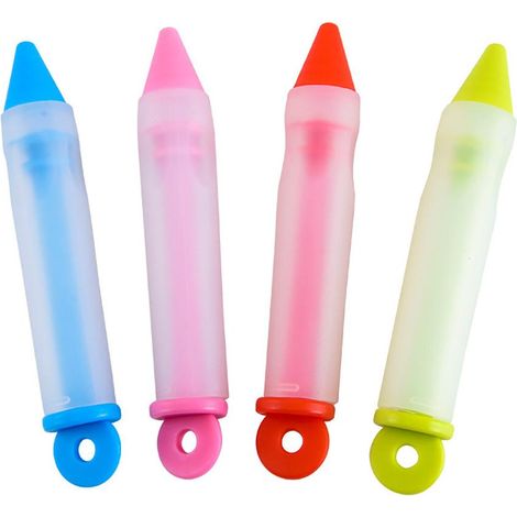 Stylo en silicone pour écrire et décorer gâteaux et desserts, accessoires de cuisine et douilles pour pâtisserie. (1/5)
