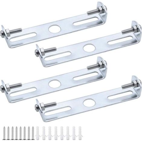 Lot de 4 Supports de plafonnier, Diamètre 95 mm, Fixation métal galvanisé, Pour lustres et appliques, Usage intérieur (1/5)