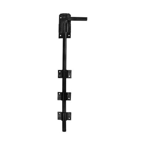 Verrou de porte RS PRO en Acier , Finition Revêtement poudré noir ( Prix pour 1 )