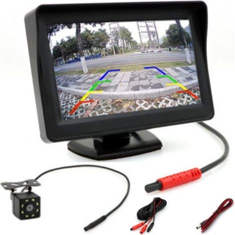 Moniteur de voiture sans fil de 4,3 pouces avec caméra de recul (1/5)