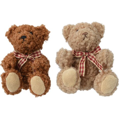 Decoris Orsetto Natalizio Teddy Bear - Addobbo per Albero - 10 cm