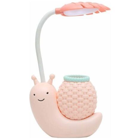 Lumières LED，Lampe de bureau LED USB chargeant la lecture des enfants protection des yeux veilleuse dessin animé escargot (1/4)