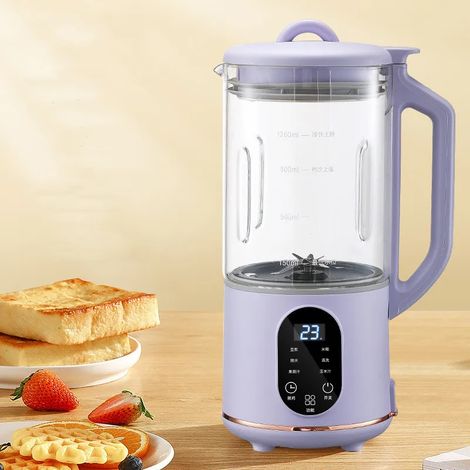 Machine à lait de soja 1200 ml, entièrement automatique, sans cuisson, avec filtre et fonction blender multifonction. (1/5)