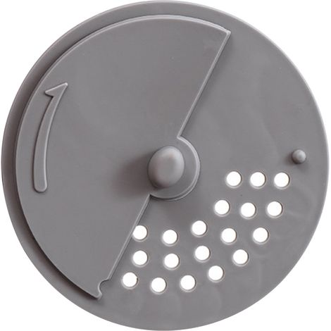 Filtre de Sol Rotatif - Couverture Anti-Odeur pour Evacuation - Pour Salle de Bain Cuisine Lavabo - 11 x 11 cm - 1 Pièce (1/2)