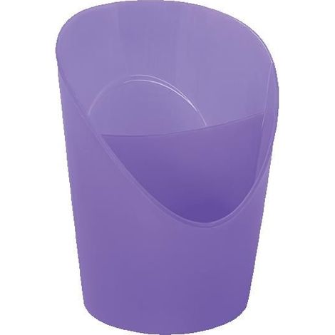 Pot à crayons - Violet - 2 compartiments - Plastique - 12,5x9cm - Esselte