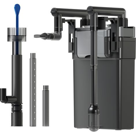 Sunsun – Filtre suspendu pour aquarium 60L – Débit 500 l/h – Consommation 6 W – Installation facile – Filtration personnalisable