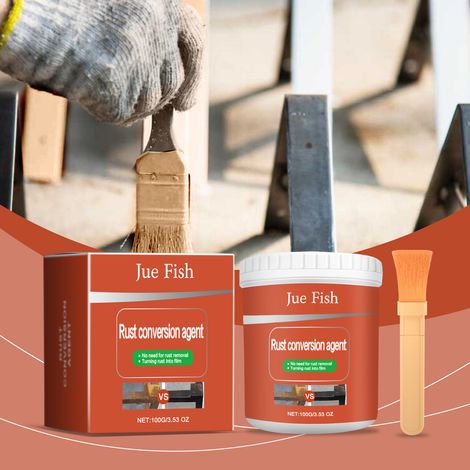 Multi-purpose anti-rust paint, metal anti-rust paint, rust-free paint, radiator paint -- 100g + brush 1 -- BIEMMEDUE (1/5)