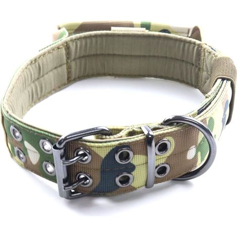 Collier Pour Chien - Nylon 1000D - Boucle Métallique Robuste - Poignée De Contrôle - Pour Dressage Et Promenade - 1 Pièce (1/5)