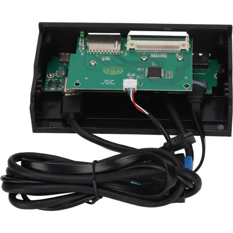 Concentrador frontal integrado con puerto USB 3.1 y conectividad eSATA, lector de tarjetas multifunción con 6 ranuras e interfaz USB 3.0 para unidades de 5,25 pulgadas. (1/4)